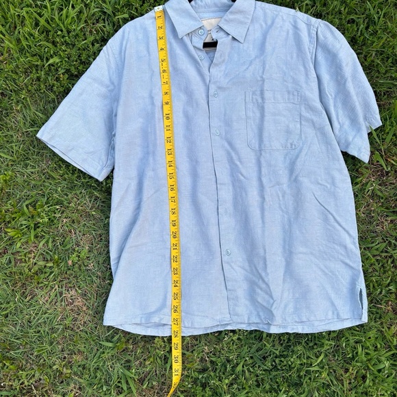 Island Republic 100% Silk Shirt Men’s Large Tropical Palm Print - Picture 6 of 6